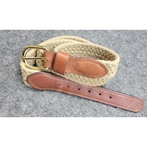 Zep Pro Belt Mens 40 Brown Woven USA Made Leather Western Heritage Americana